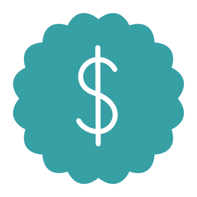 RAD Icon Dollar Sign Teal 400px